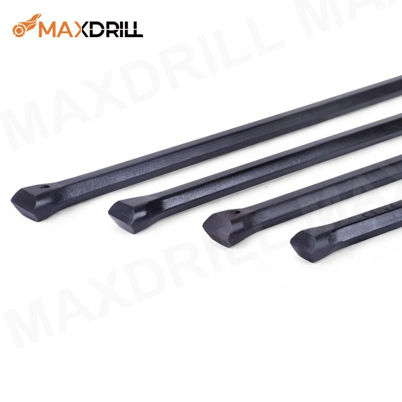 Maxdrill High Performance Hot Sale H22*108mm Shank Integral Drill Rod 800/1600/2400/3200/4000/4800mm Effective Length