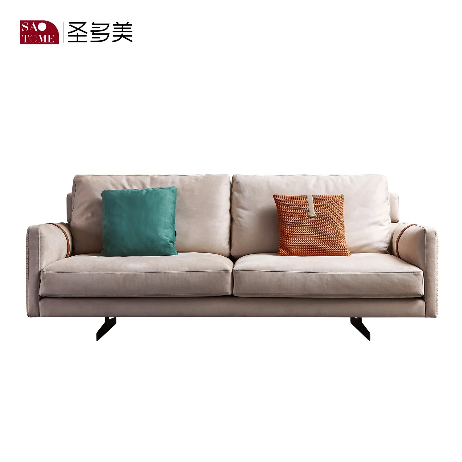 New Design 2 Seater Furniture Leather Corner Sofa