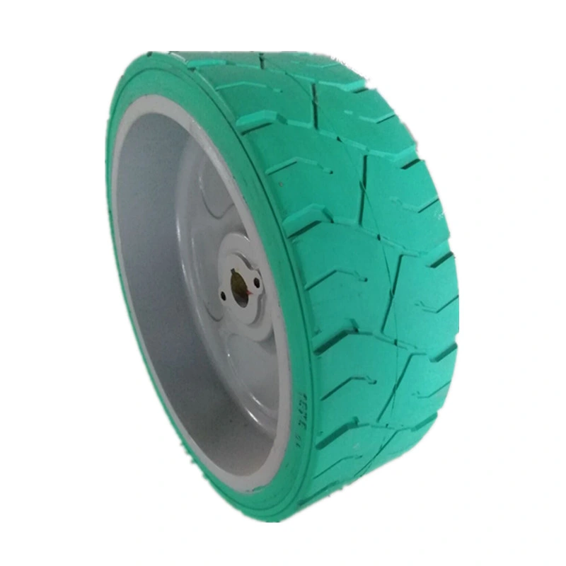 High Performance Solid Rubber Tyre 15X5 Scissor Aerial Lift Vehicle Wheel with Multiple Color