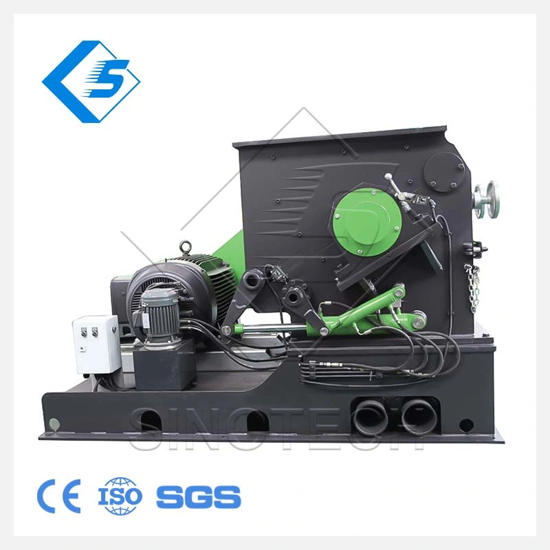 Sino China Strong Force Horizontal Pipe Waste Plastic Crushing Machine Pet PP PVC Plastic Sheet Scrap Crusher