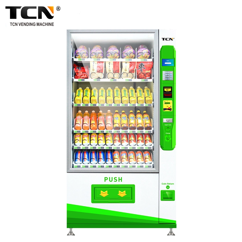 Bebidas e refeições ligeiras automática npt máquina de venda automática com sistema de arrefecimento