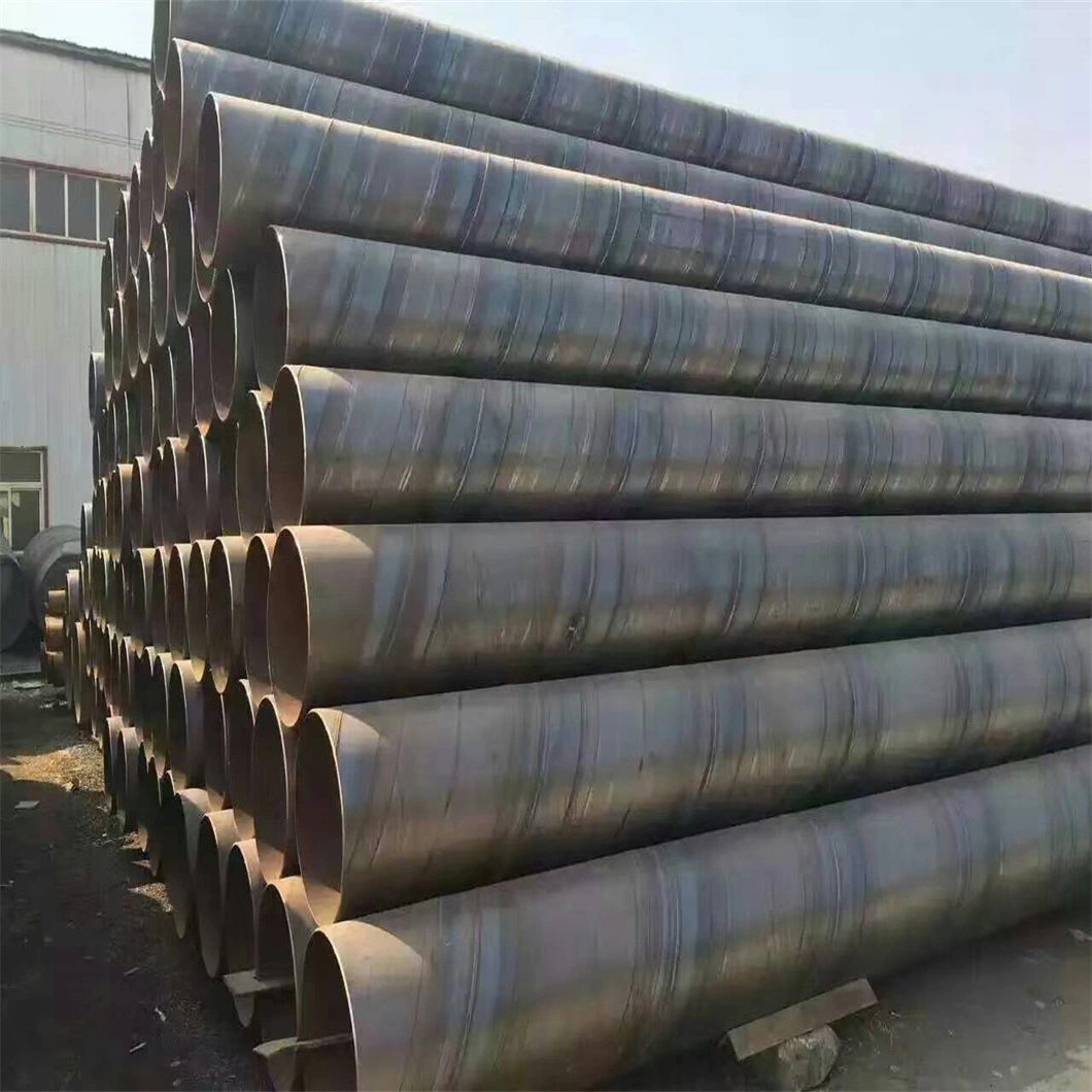 API 5L ASTM Thin Wall ERW Large Diameter Spiral SSAW Round Welded Pipe Tube Hot Rolled Carbon Steel for Oil Pipeline Construction Galvanised High Strength