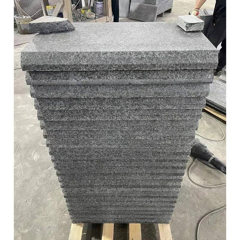 Fuding Black Pearl G684 Basalt Granite for Steps/Coping/Kerbs/Wall Panels Price