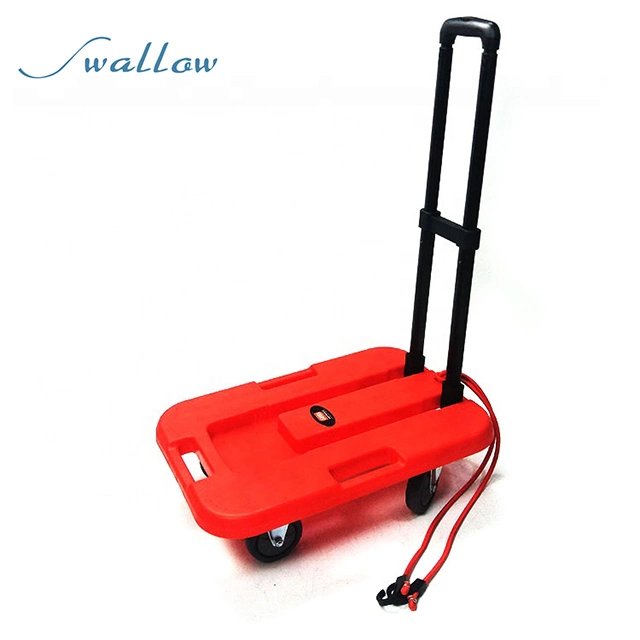 Swallow Folding Platform Truck Dolly Portable Luggage Trolley for Luggage Moving Push Cart