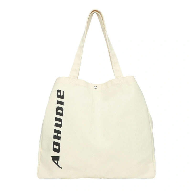 Plain Organic Reusable Customized Logo Tote Shopping Canvas Cotton Bag with Logo