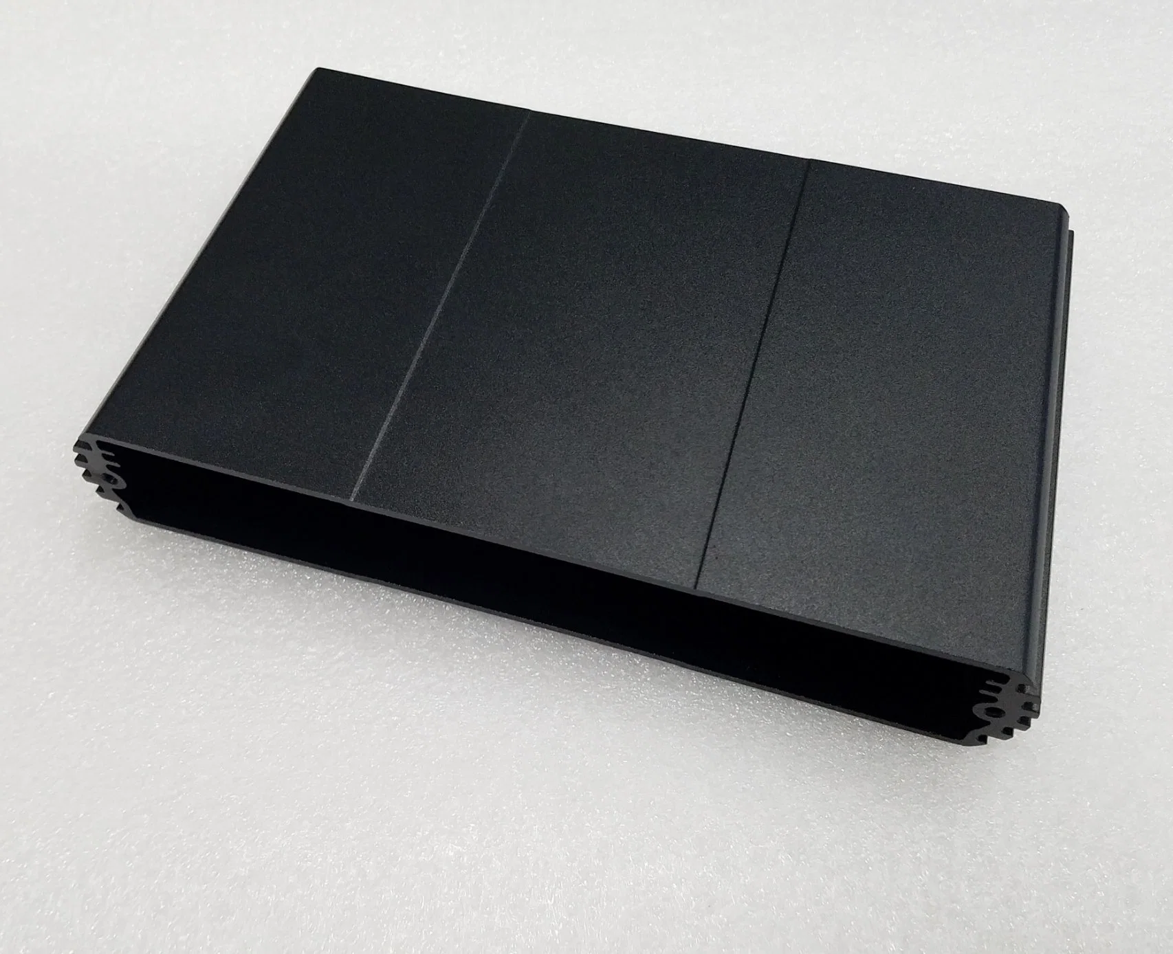 Anodized Black Small Aluminum Extrusion Heatsink Box, Electronic Device Mobile Power Case