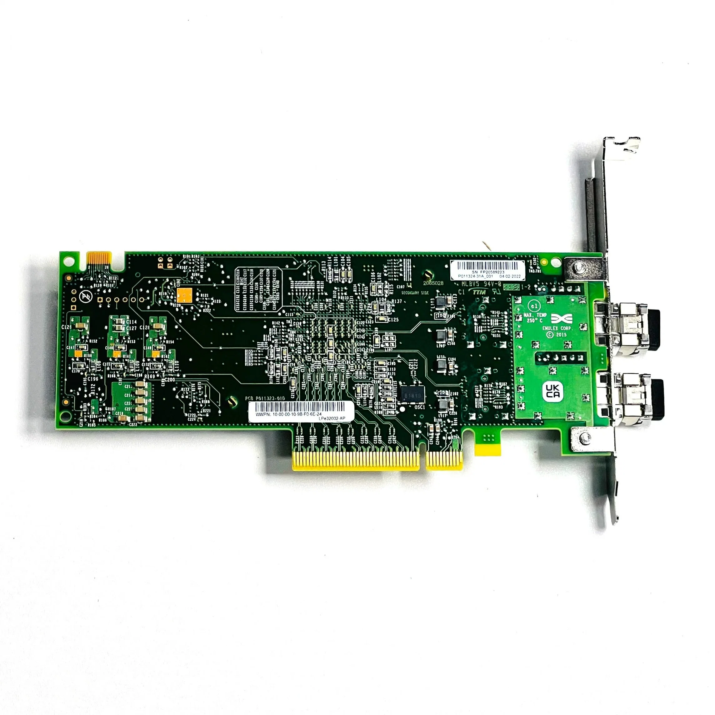 Nouveau Lpe31002-AP Emulex 16 Go HBA Emulex Lpe31002 PCI-E 3.0 CARTE adaptateur SFP+WiFi À deux ports X8