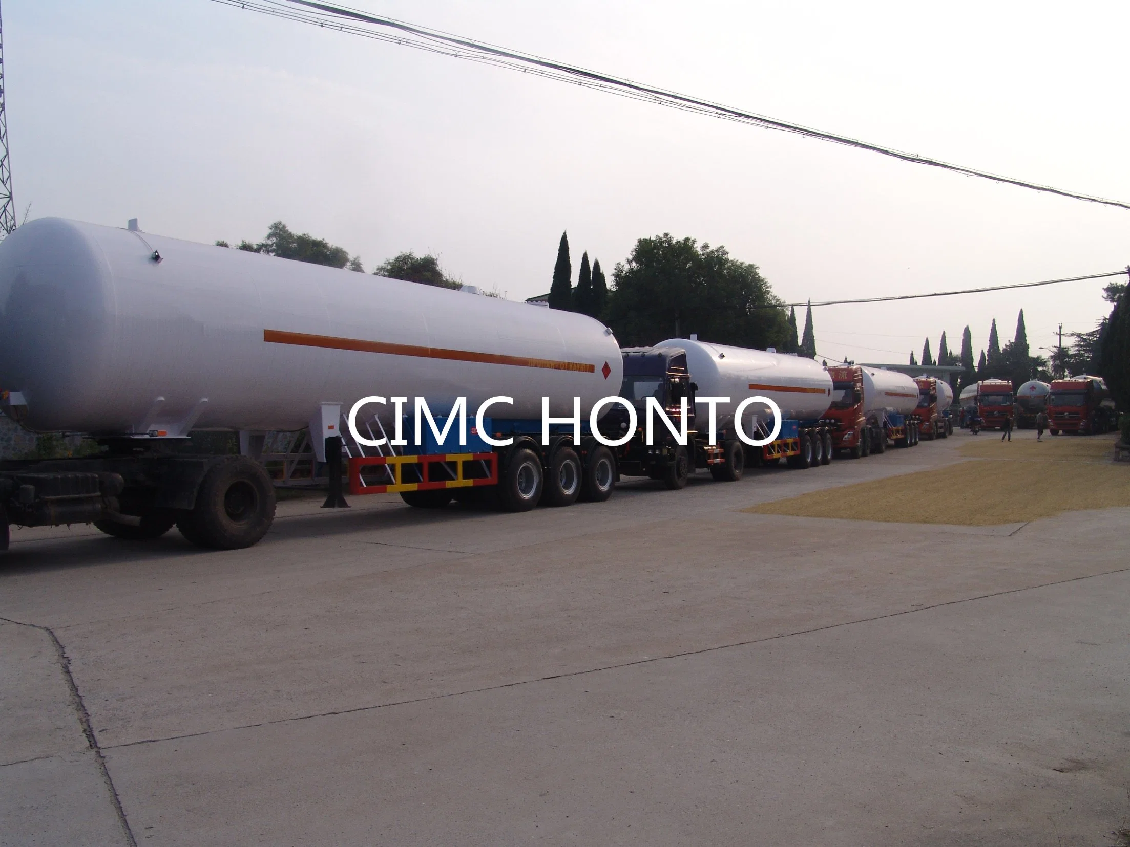 58m3 GPL ASME camion-citerne semi-remorque à gaz propane pour Nigéria