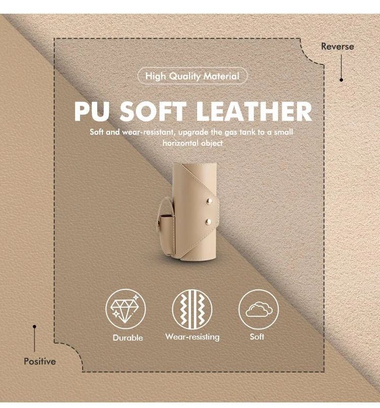 PU Leather Camping Fuel Gas Canister Cover Protector Gas Tank Cover Gas Cylinder Storage Protector