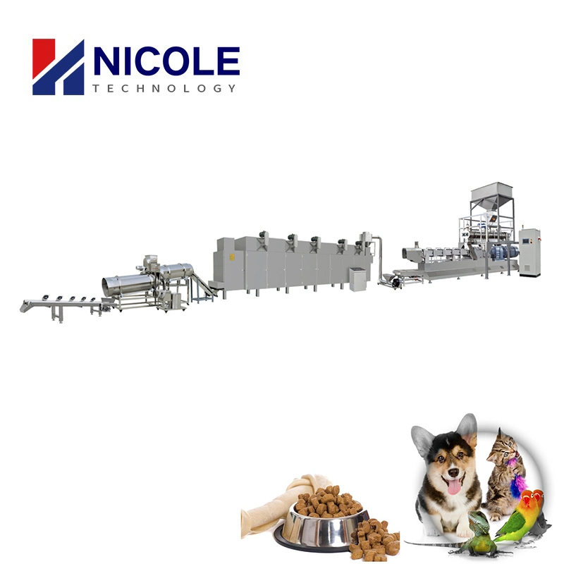 Automatische Produktion Von Pet Food Dog Food Doppelschnecken-Extrusionsanlagen Linie