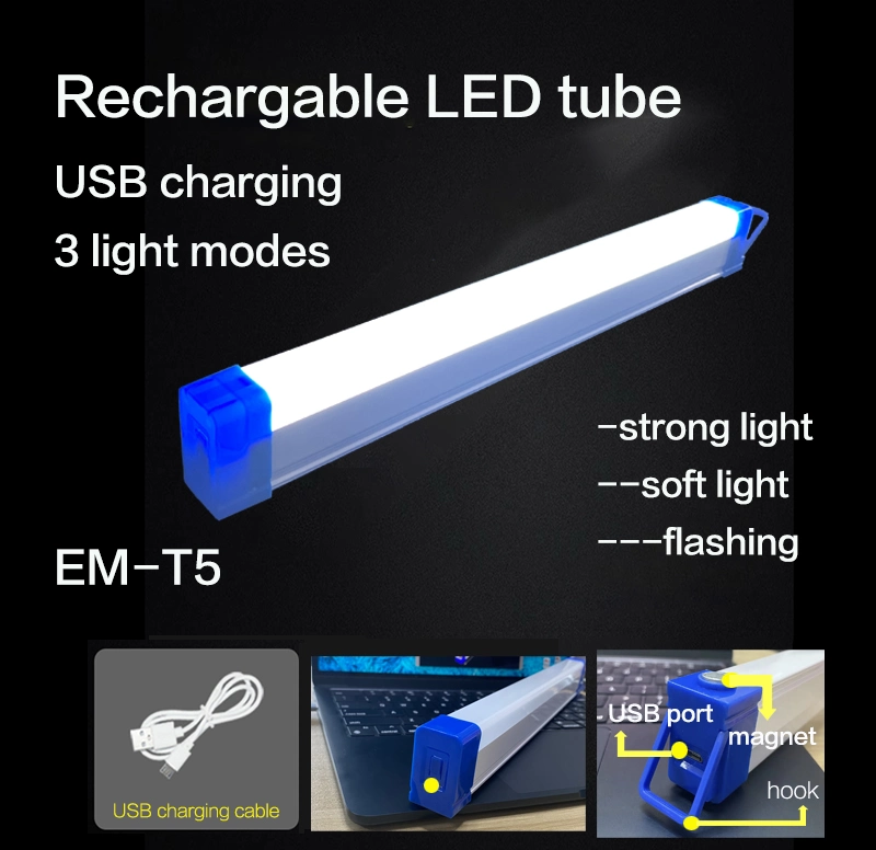 32cm Long Rechargeable LED Emergency Light T5 Tube