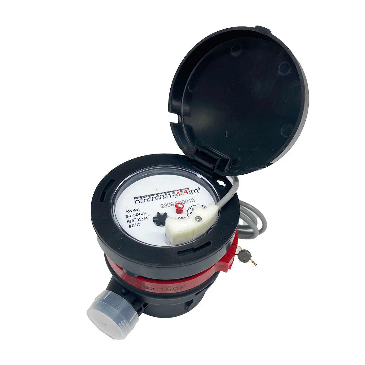 AWWA Dry Type Plastic Single Jet Water Meter with Gallon القراءة