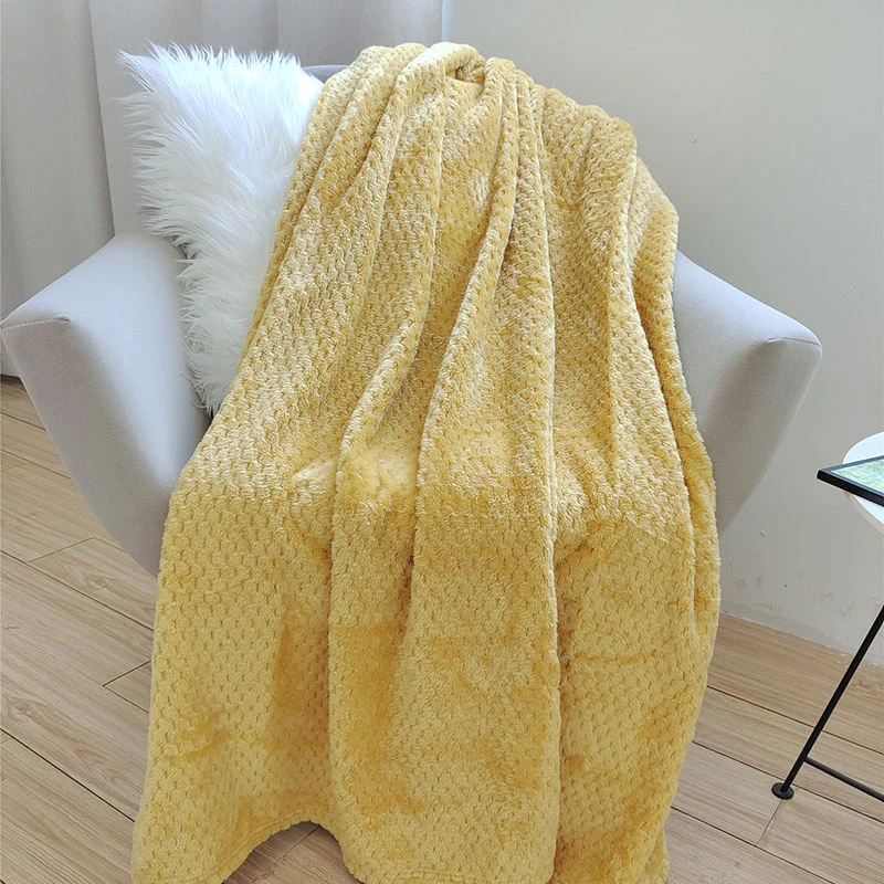 Wholesale/Supplier Microfiber Dreamchunky Knit Jacquard Silk Luxury Mink Weighted Outdoor Bedroom Chair Sofa Baby Kids Solid Flannel Coral Fleece Blanket Throws