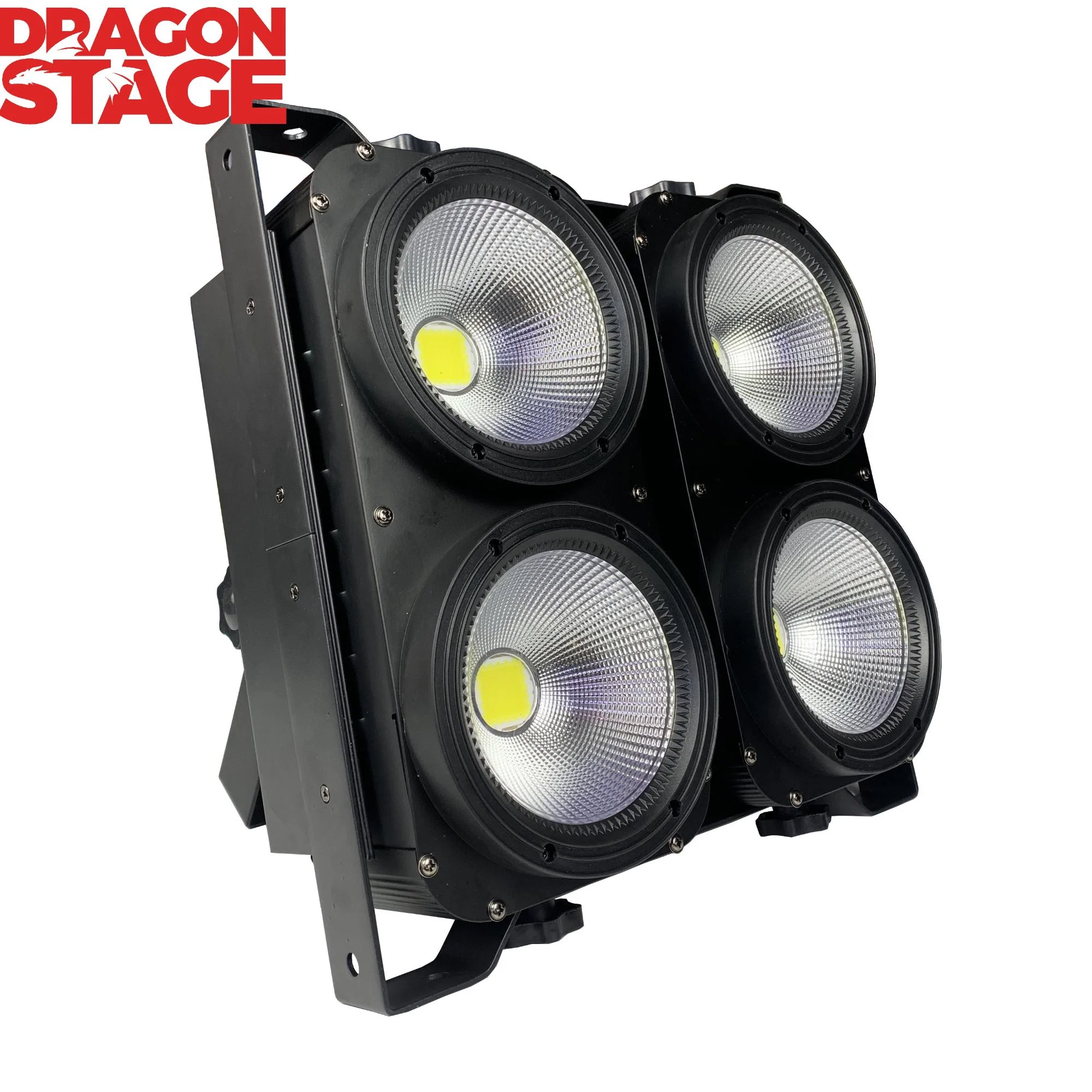 Dragonstage LED 4*100W 2in1 warm+kalt RGB COB Publikum Scheuklappen