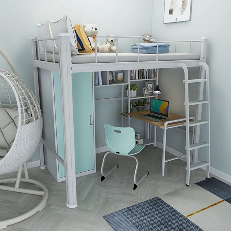 Modern Furniture School Kids Double Project Dormitory Steel Frame Bunk Beds