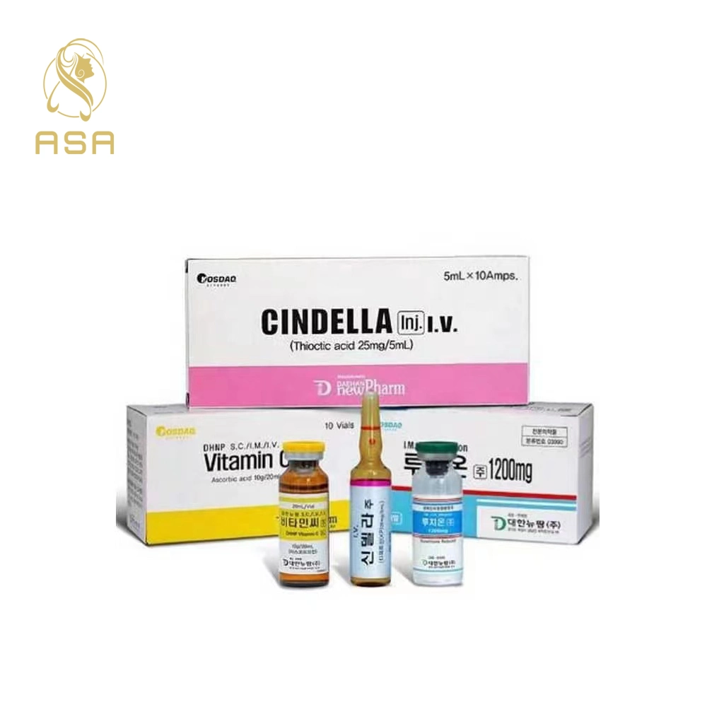 فيتامين سي Cindella Glutathione Ascorbic حمض الجلد تبييض الجلد حقن الجلد تبييض