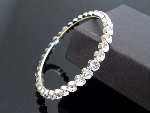 Luxury High Qualty Stoned Bracelet Fancy Design Factory Price Jewelry Crystal with Super Quality Rhinestones