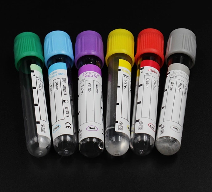 Disposable Medical Surgical Test Pet Glass PP Heparin Sodium Vacuum Blood Collection Tube