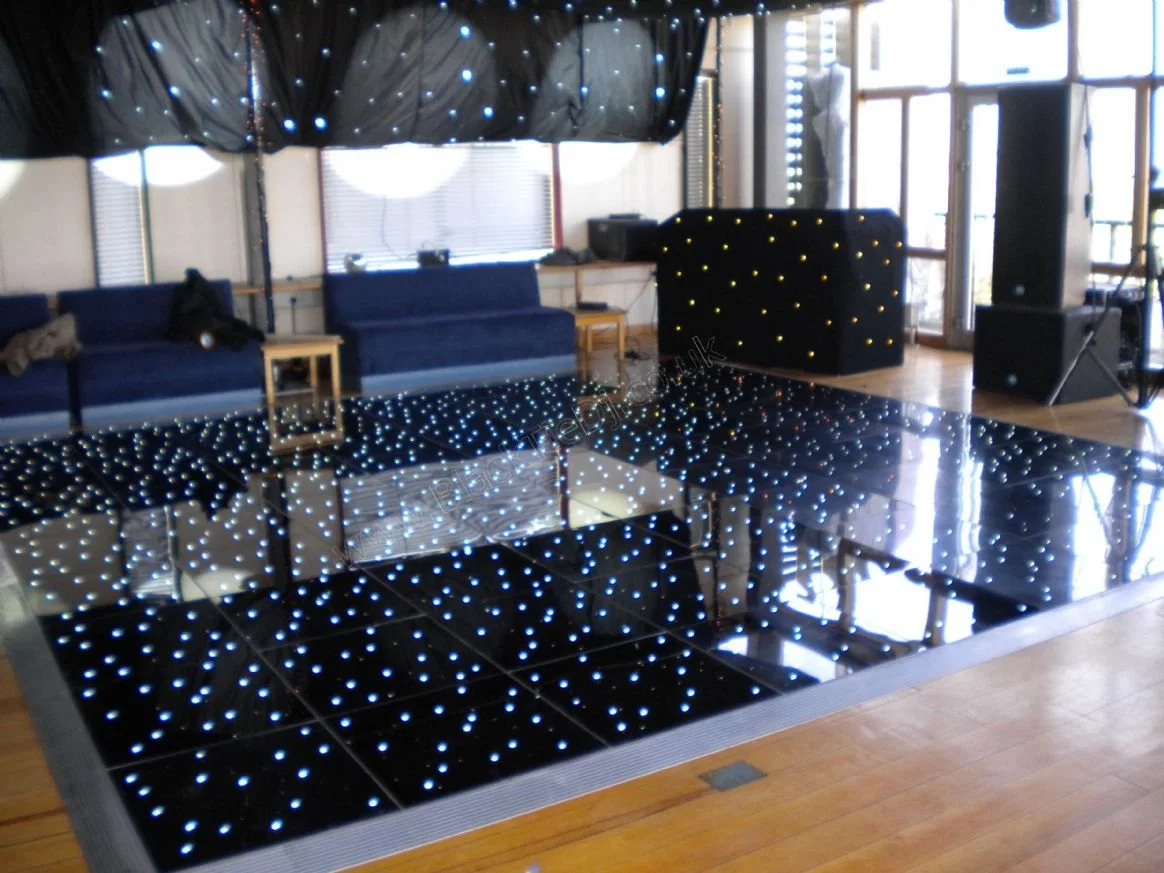 Black White Mixed Color LED Starlit Floor for Wedding