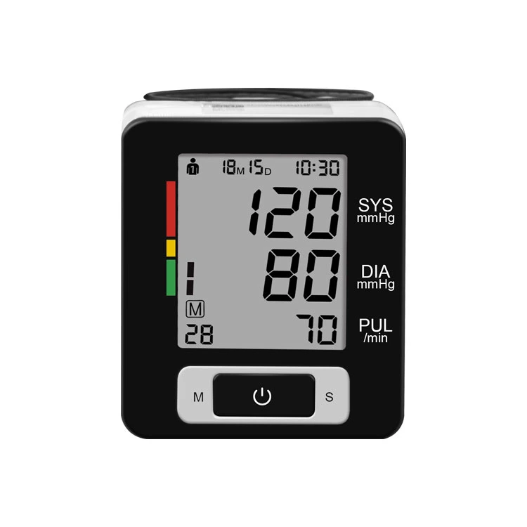 2022 Kaufen Sphygmomanometer Body Blutdruck-Messgerät Handgelenk Stil Sphygmomanometer Halbautomatisch