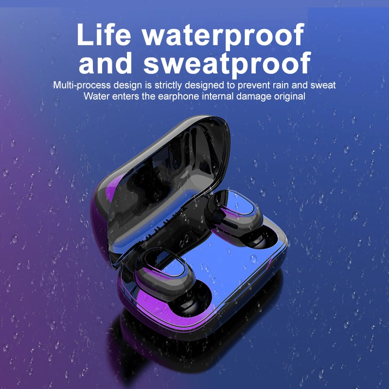 Promotional Gift Nice Design Mini Bluetooth Earphone Earbuds Headphone Wireless Bluetooths Tws in Ear Earbuds with Charging Case