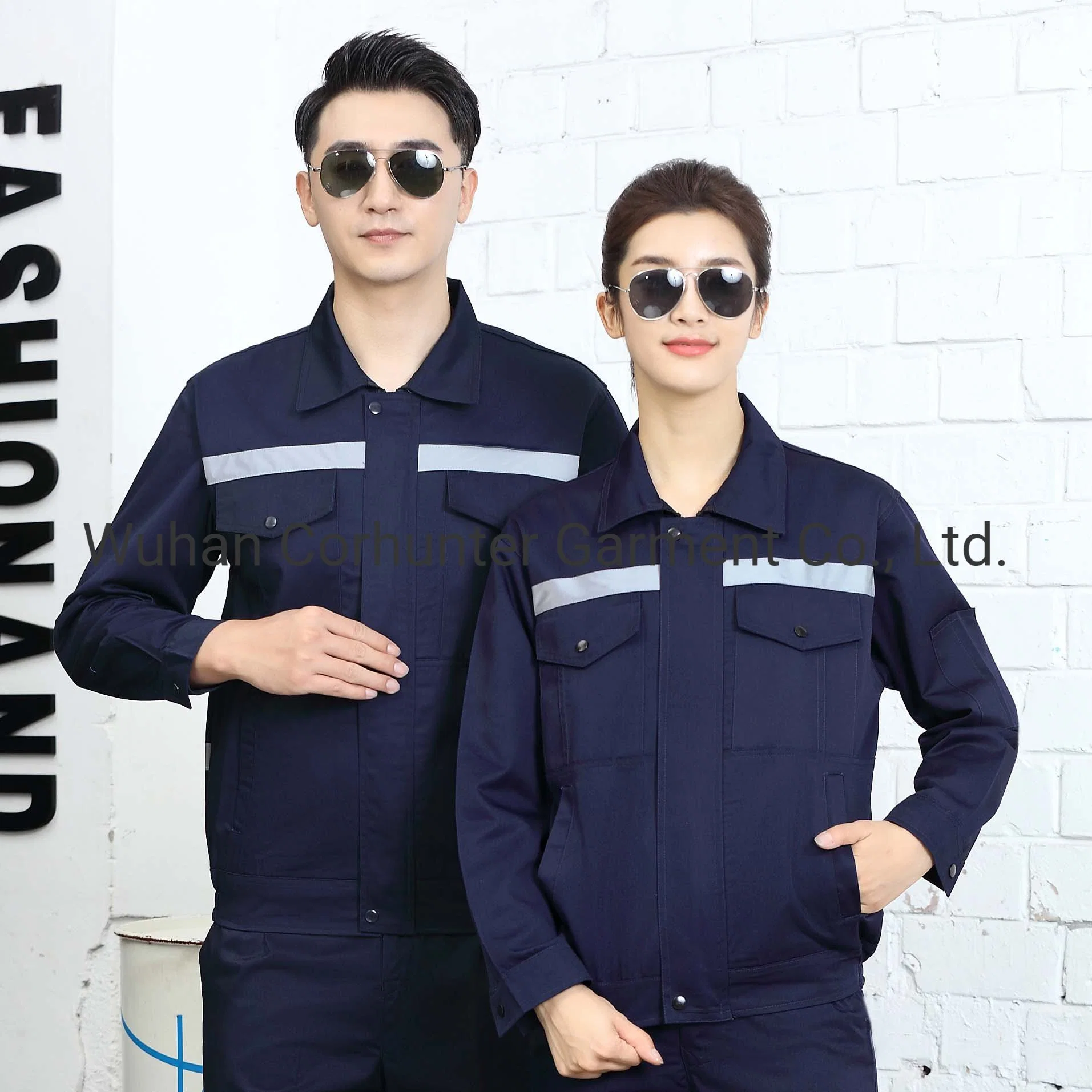 Men's and Women's Overalls New High quality/High cost performance  Reflective Strip Road Sanitation Work Clothes Suit