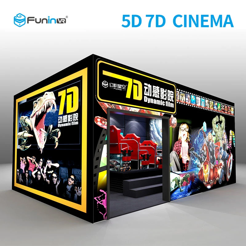 Hidráulica/eléctrica Zhuoyuan Cine 7D Multiplayer Juegos Interactivos