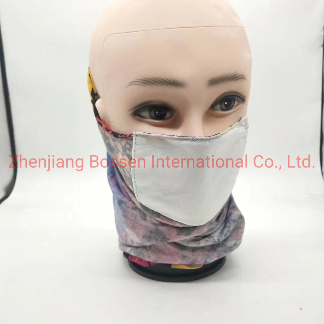 Original Factory OEM Customized Polyester Microfiber 25*50cm Protective Neck Tube Face Mask with Filter