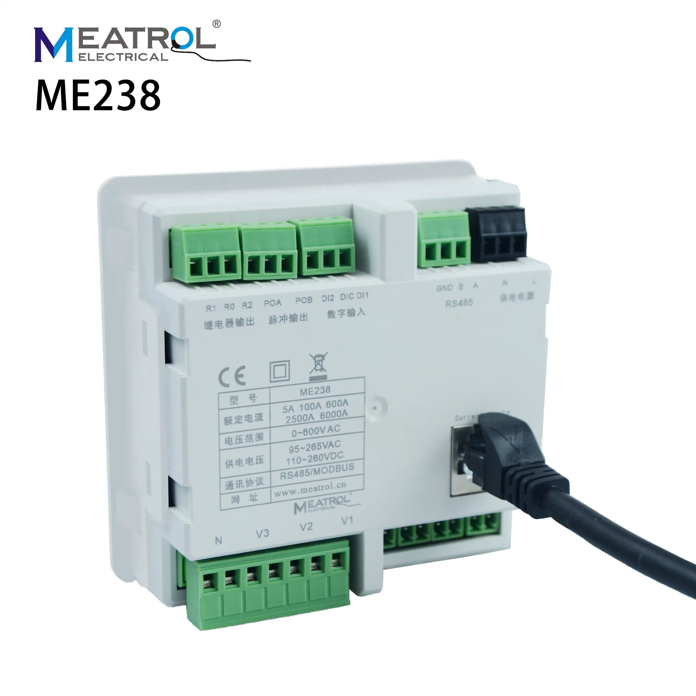 Smart Meter Me238 3 Phase Remote WiFi 333mv CT Digital Energy Meter Power Analyzer