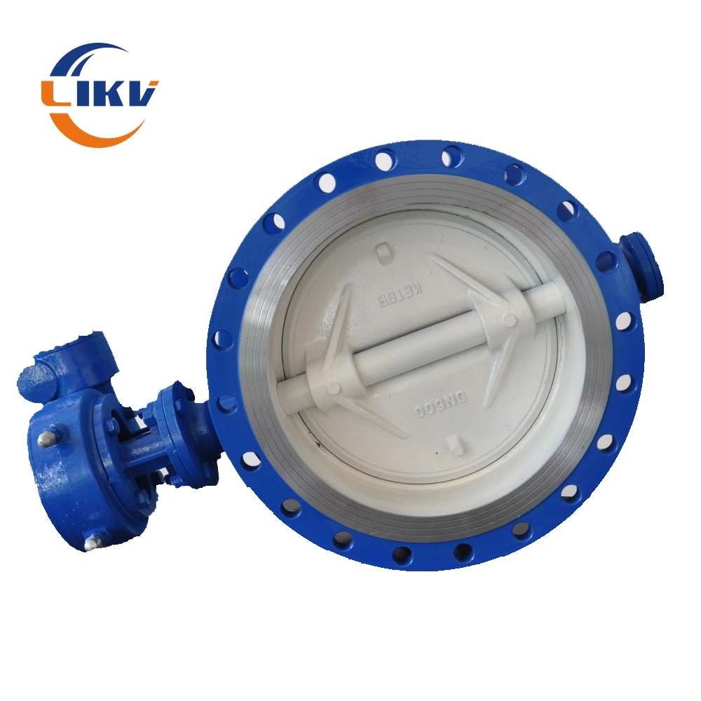 Chinese Supplier Carbon Steel 593 Grooved Rotary Flange Type Butterfly Valve 1.4408 Disc with Pneumatic Actuator