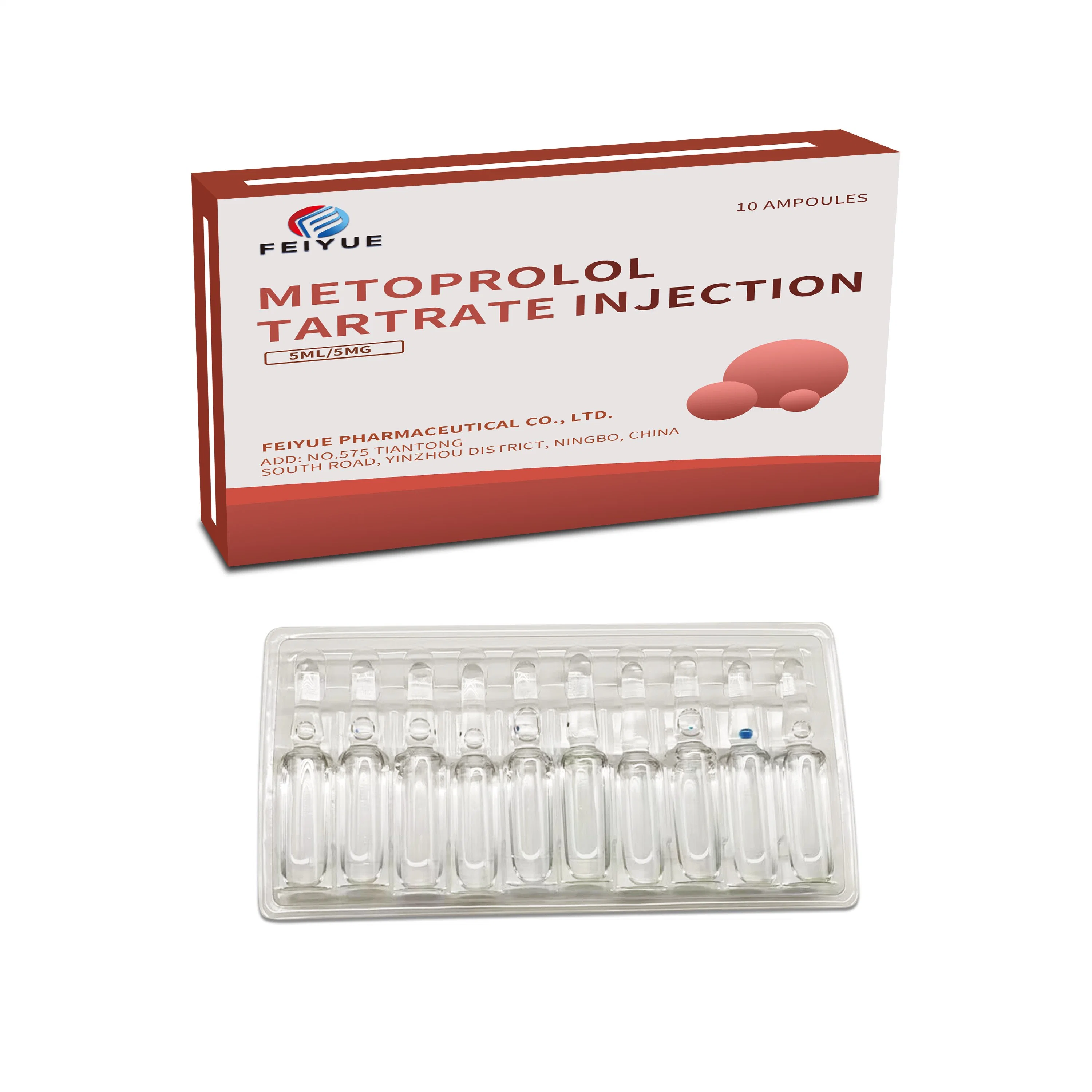 GMP Metoprolol Tartrate Injection 5ml: 5mg