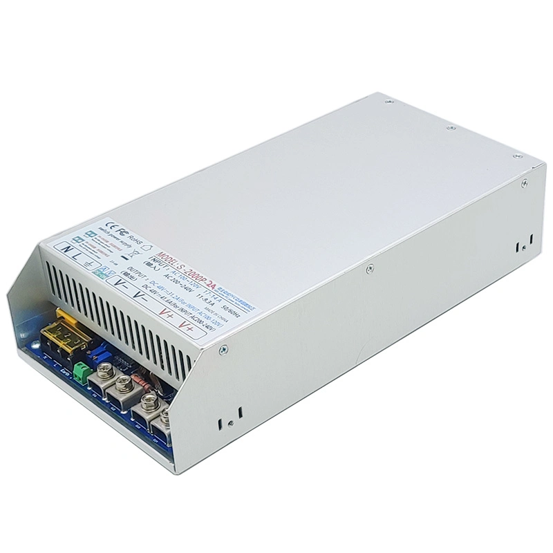 Switching Power Supply DC with Pfc Active Correction Adjustable Voltage Regulator S-2000p-24V 83A Has CE Rohs Certificate