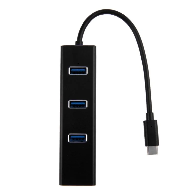 USB 3.1 Type-C Hub with Gigabit Ethernet Adapter aluminum-Alloy Housing