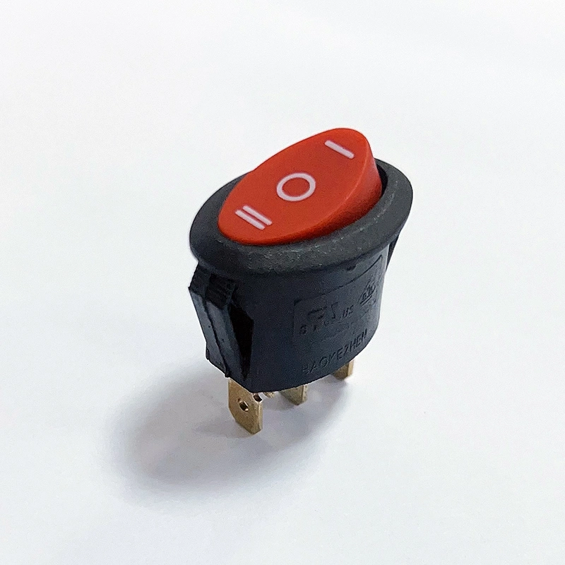 Red Button 3 Positions on-off-on Rocker Switch for Extension Socket