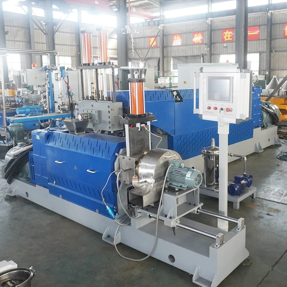 Color Masterbatch Making Machinery Plastic Granule Extruder Machine Calcium Carbonate Filler