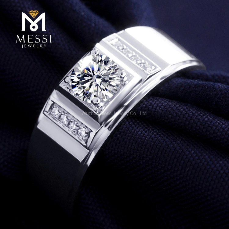 Best Selling Luxury Design Moissanite Eternity Men Ring High quality/High cost performance Gold Jewelry