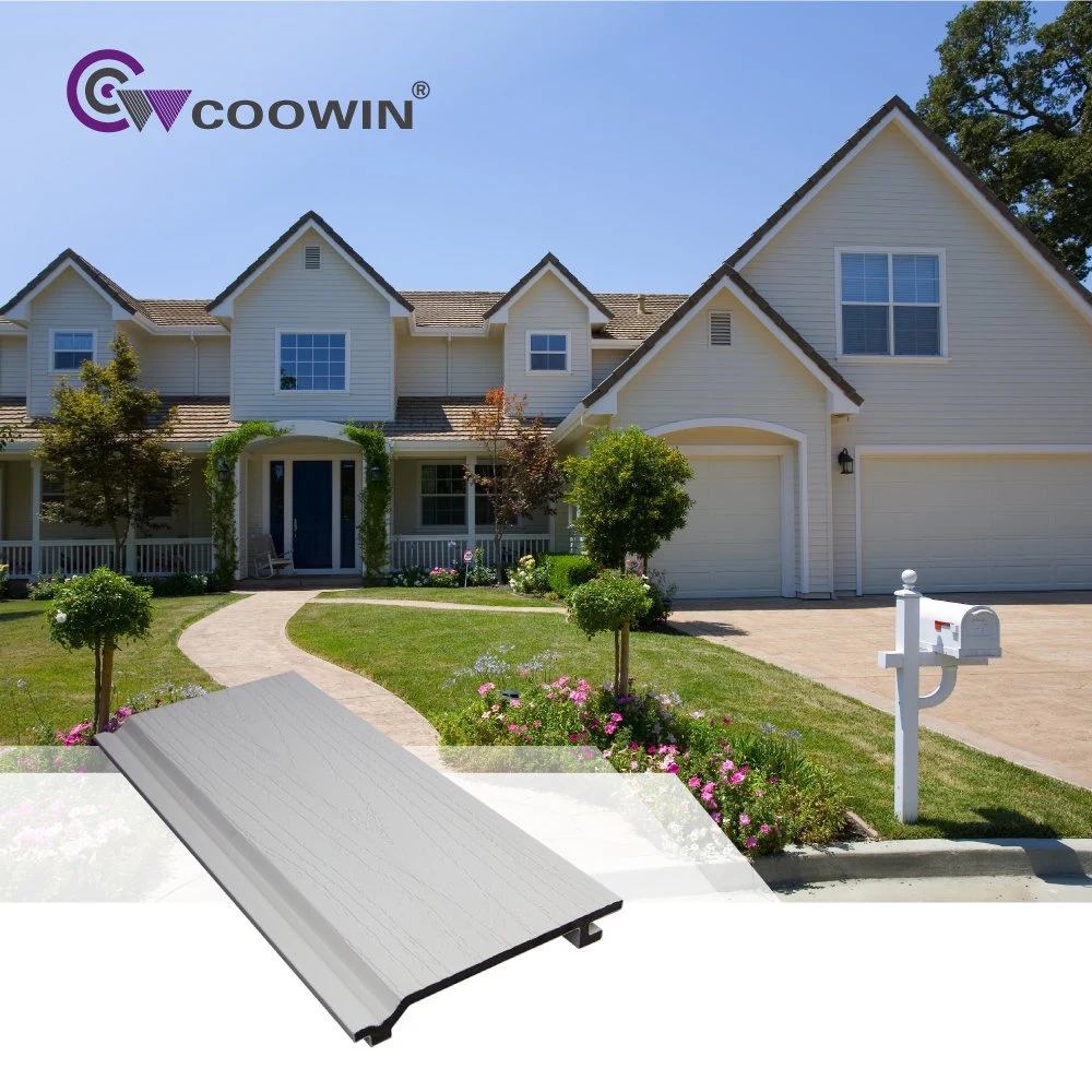 White Co-Extruded WPC Wood Plastic Composite Wall Material