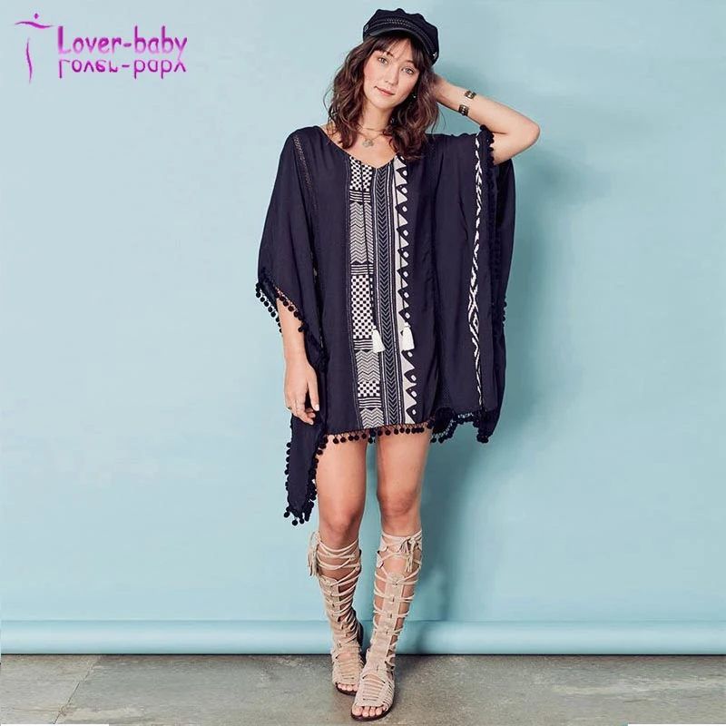 2017 New Design European Style Blouse Women Tunic Beachwear