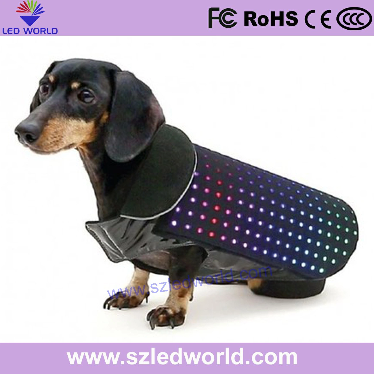 Convenient LED Vest Display in Any Clothes or Backpack for Fashion or Advertising