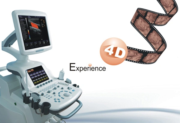 4D Trolley 2 Monitors Color Doppler B Ultrasound Machine