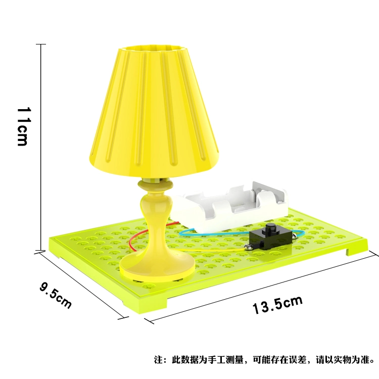 DIY Mini-Ecológico de tabela de plástico da ciência da lâmpada de brinquedos educativos para crianças