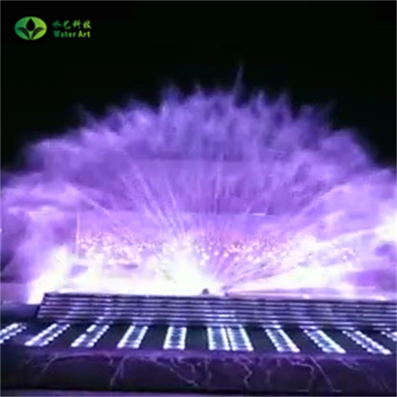 Kostenloses Design Wasserschirm für Projektor Laser Wasserfall Brunnen Wasser Brunnenwand