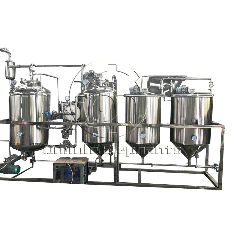 500kg/Day Cooking Small Crude Soya Sunflower Mini Palm Oil Refinery Plant