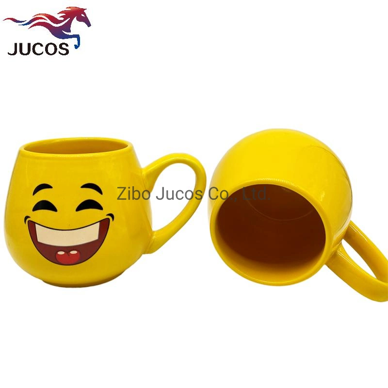 Keramik Runde Kaffeebecher Bauch Form Tassen für Promotion-Geschenk Souvenirs Custom Size Farbe Design Verpackung Porzellan Cartoon Tassen