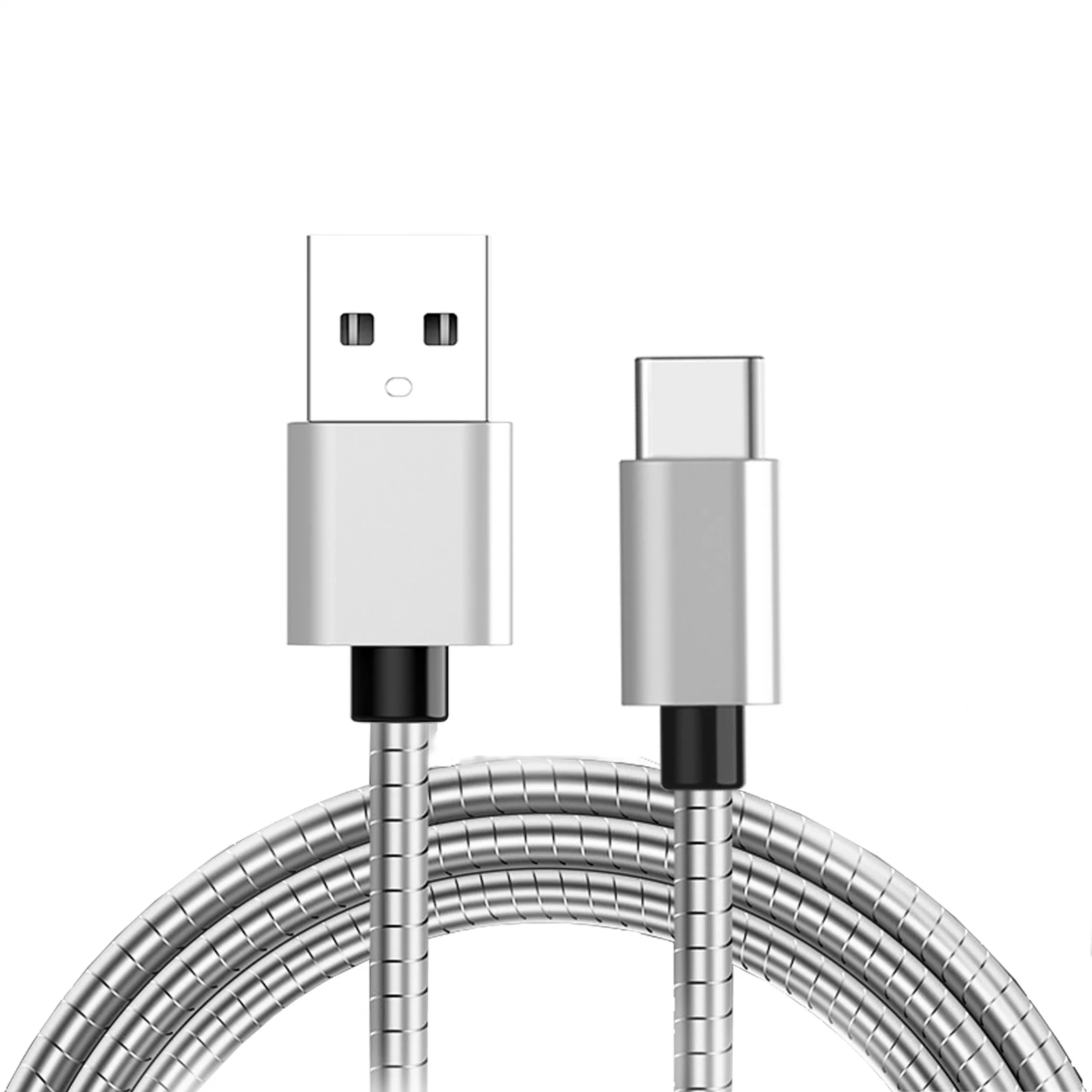 Novo Tipo de estilo C cabo de dados de carregamento rápido de USB cabo C do tubo metálico de USB a para Tipo C cabo de dados do Carregador