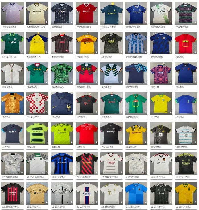 Wholesale/Supplier Custom Logo World -Cup Jerseys Messi Argentina Mexico and All Football Team Jerseys