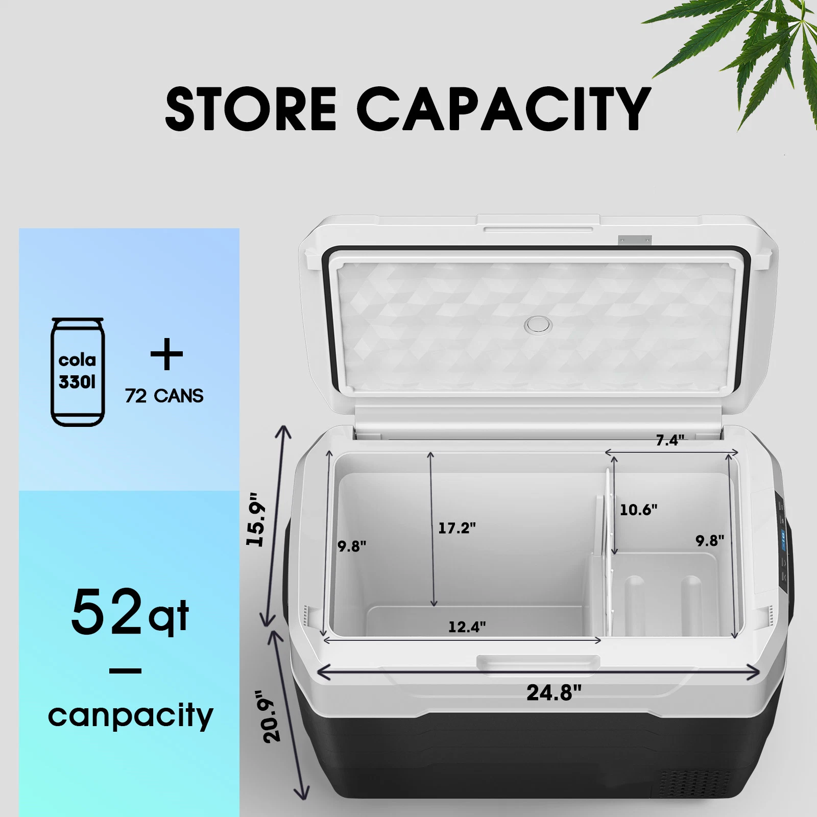 Yunlei Alg40 DC: 12-24V AC: 100-240V 40L Car Refrigerator with Digital Display and Trolley Handle