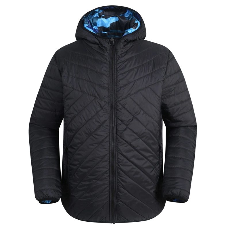 Custom Full Sublimation Reversible Waterproof Windproof Winter Snow Quilted Padded Bomber Puffer Jacket