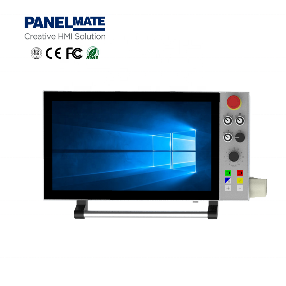 Wall Mount All in One Industrial Capacitive Touch Screen Support Arm System Full HD Fanless Industrial Operation Panel