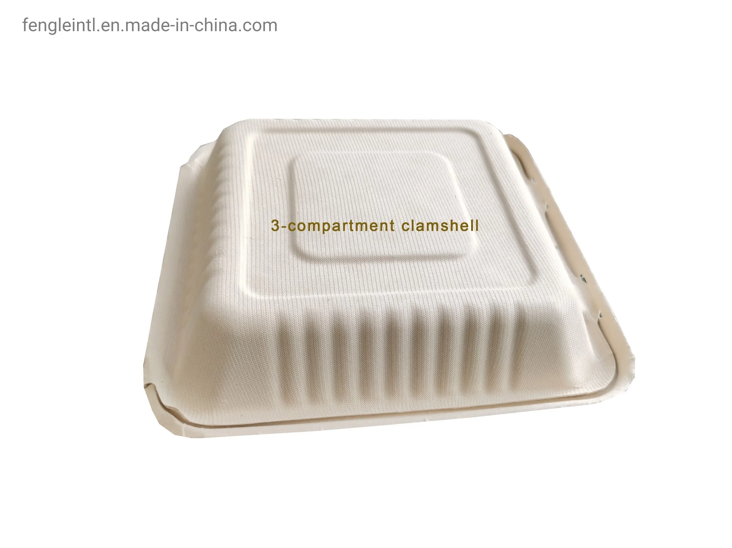 Virgin Bamboo Pulp Biodegradable Disposable Sugarcane Bagasse Pulp Tableware Hamburger Paper Lunch Bento Box Bowl Series Salad Series Menu Box OEM Accepted